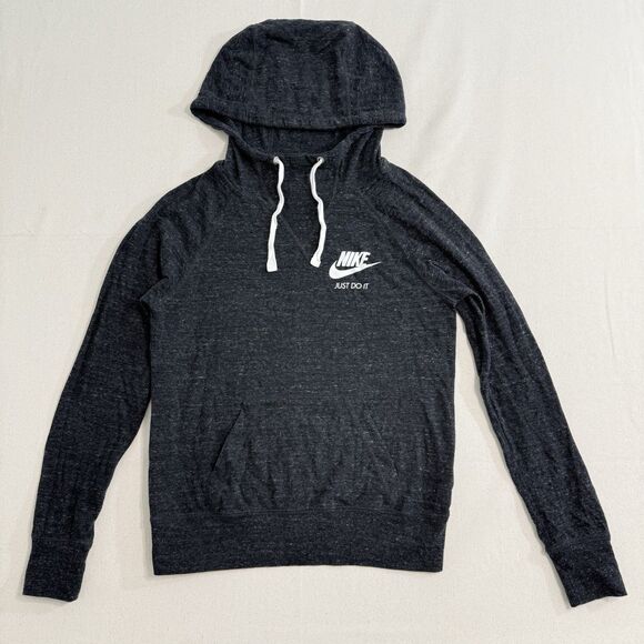 Nike Just Do It Women Hoodie Size Small Grey - Picture 1 of 9